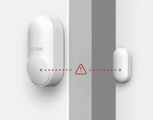 ecobee SmartSensor mounted beside a door frame